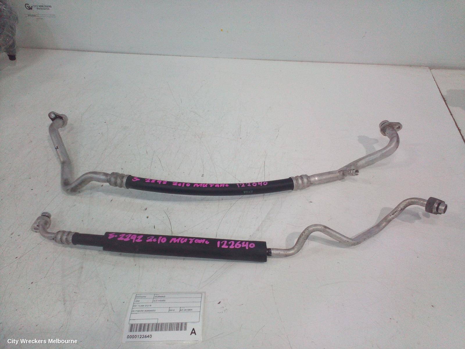 NISSAN MURANO 2010 A/C Hoses