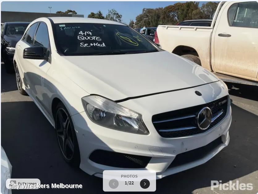 MERCEDES A CLASS 2014 Bonnet