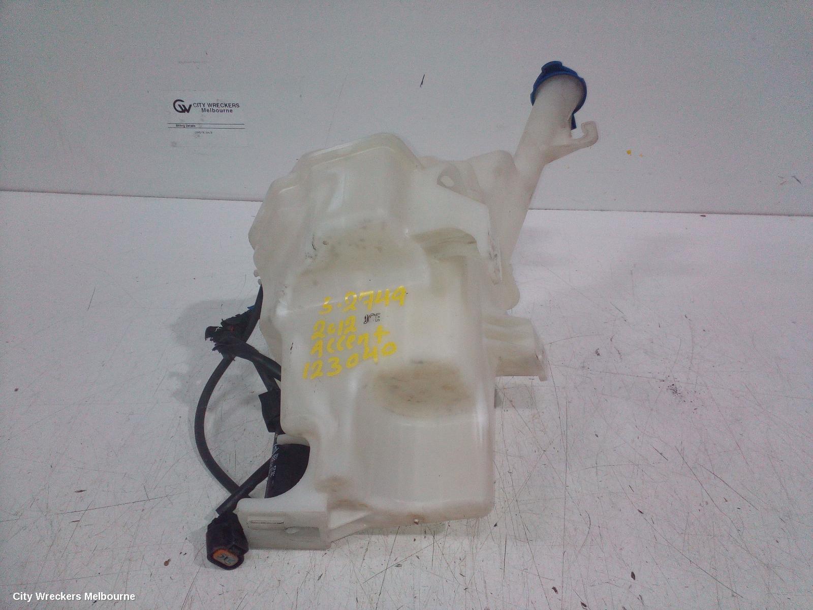 HYUNDAI ACCENT 2012 Washer Bottle