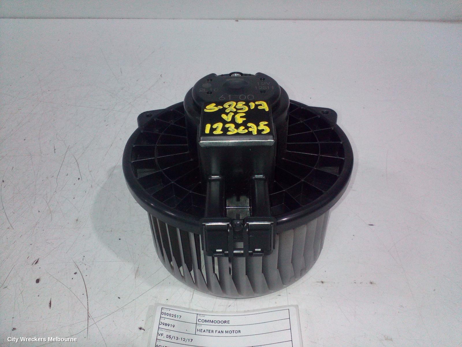 HOLDEN COMMODORE 2016 Heater Fan Motor