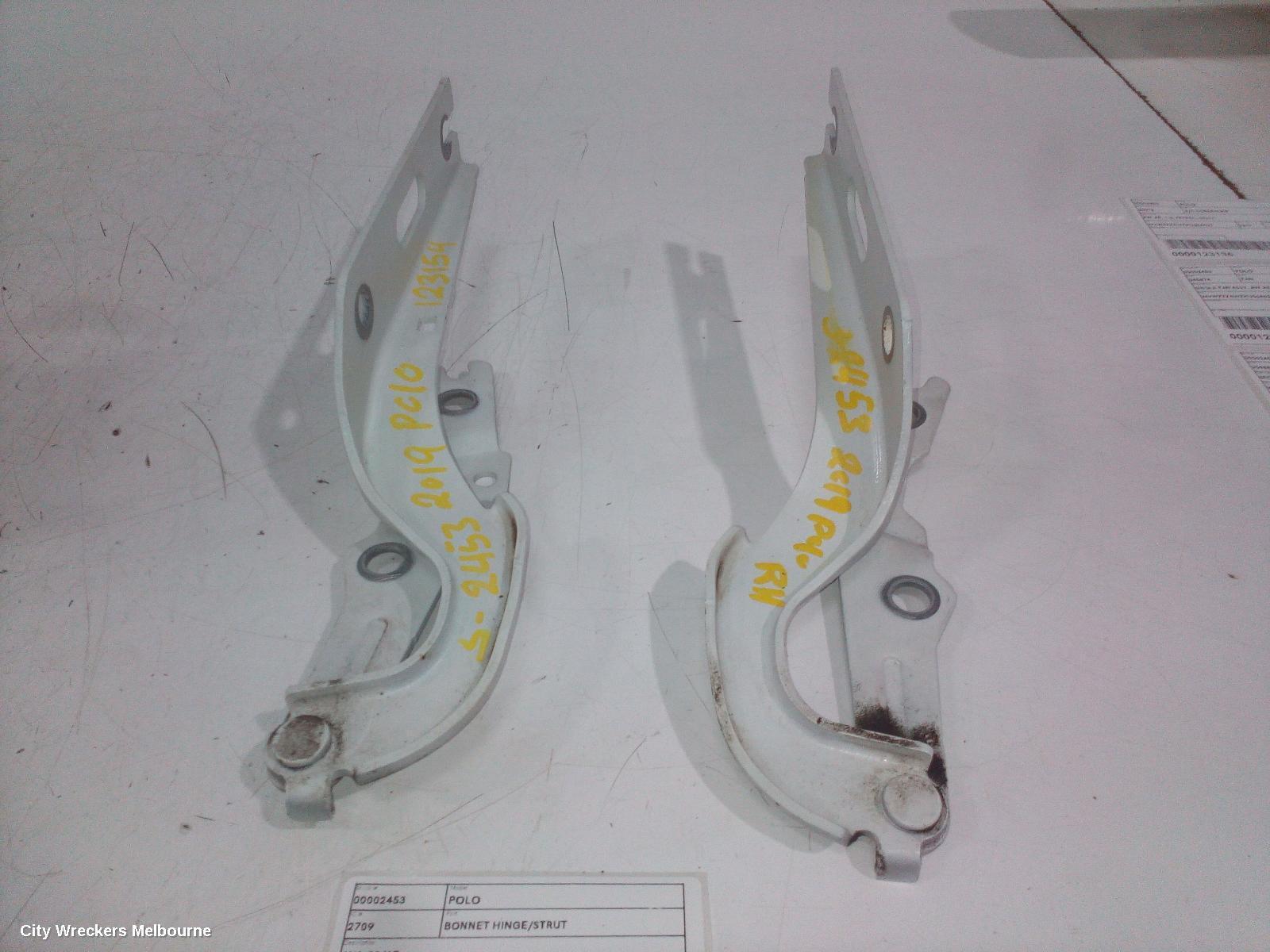 VOLKSWAGEN POLO 2019 Bonnet Hinge/Strut