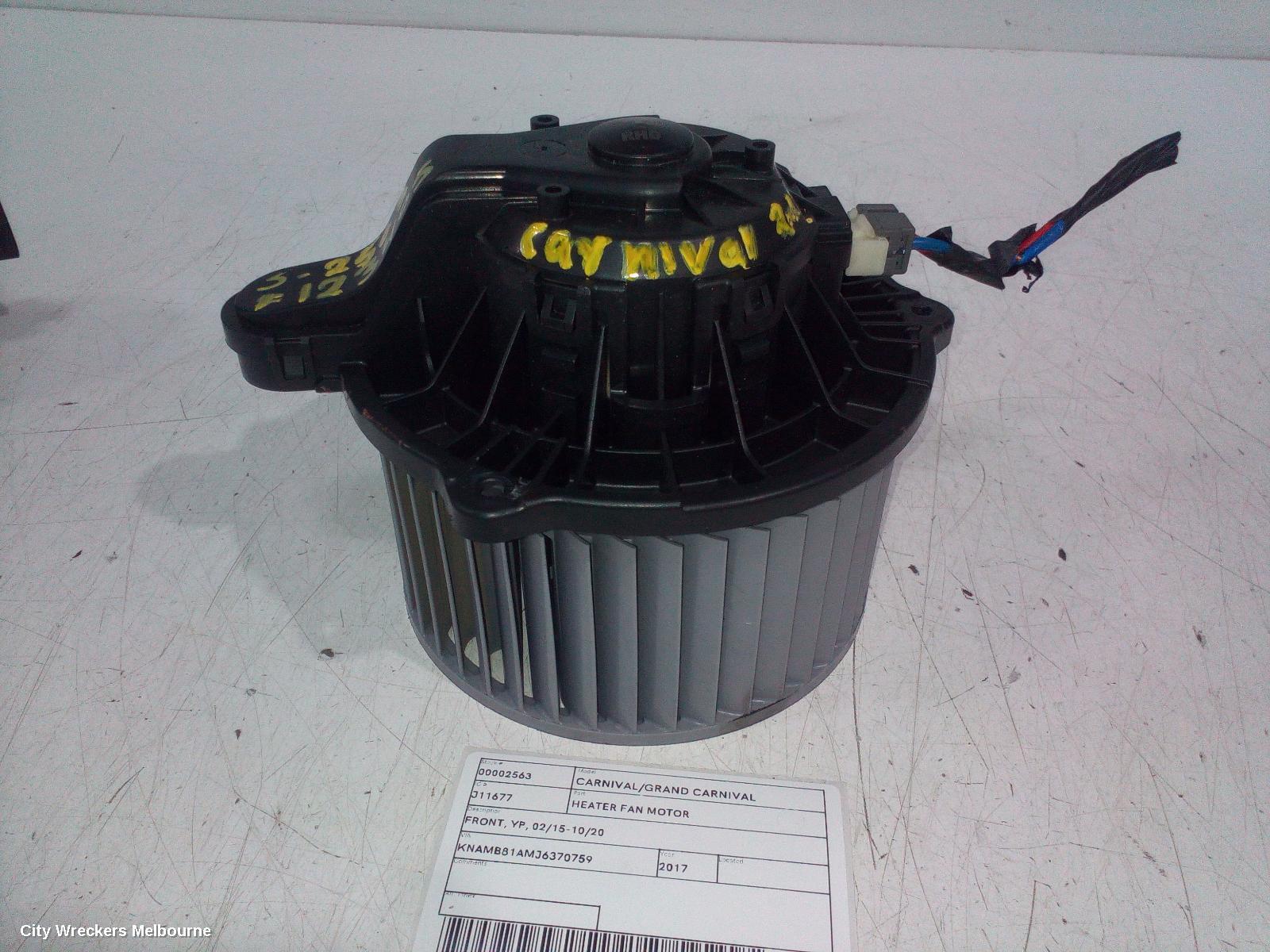 KIA CARNIVAL/GRAND CARNIVAL 2017 Heater Fan Motor