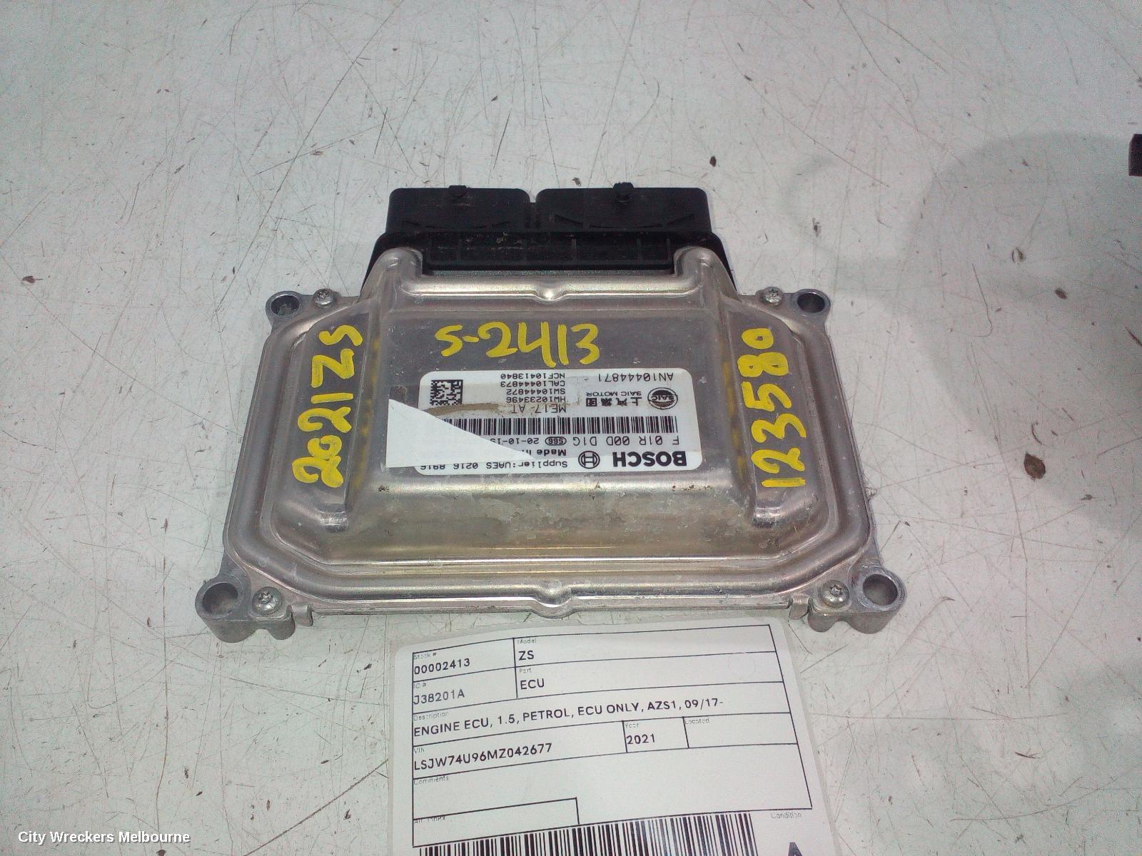 MG ZS 2021 Ecu