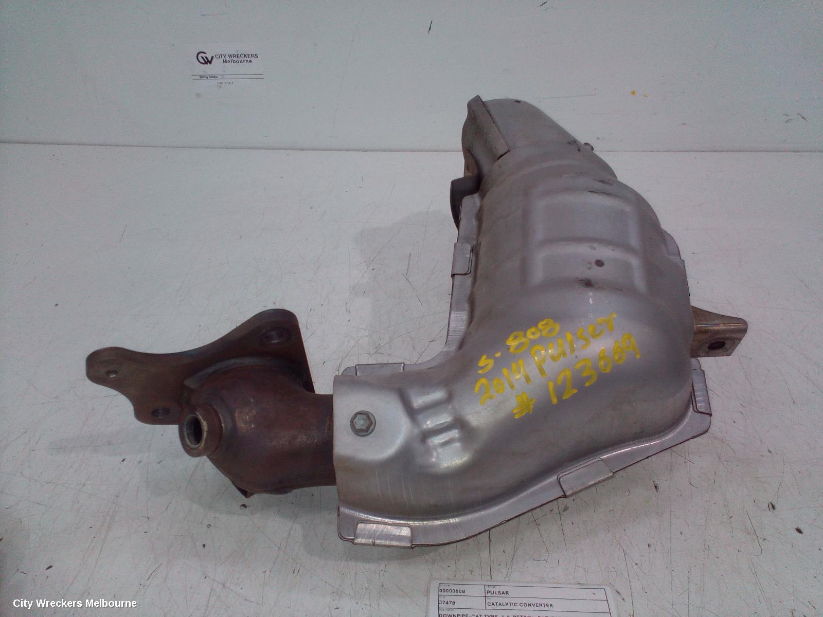 NISSAN PULSAR 2014 Catalytic Converter