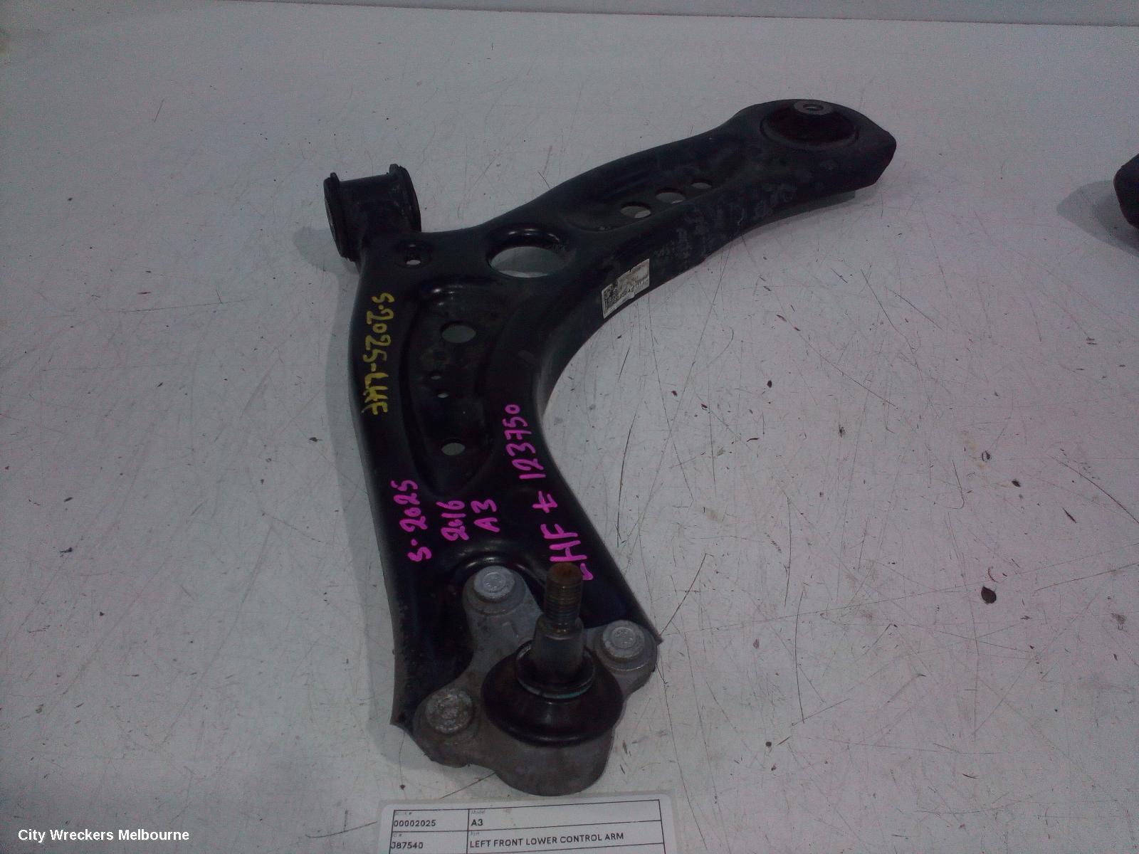 AUDI A3 2016 Left Front Lower Control Arm