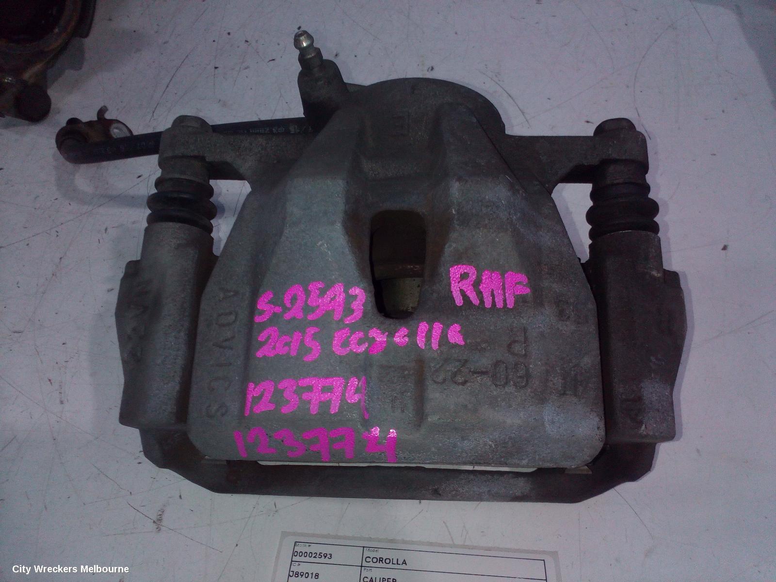 TOYOTA COROLLA 2015 Caliper