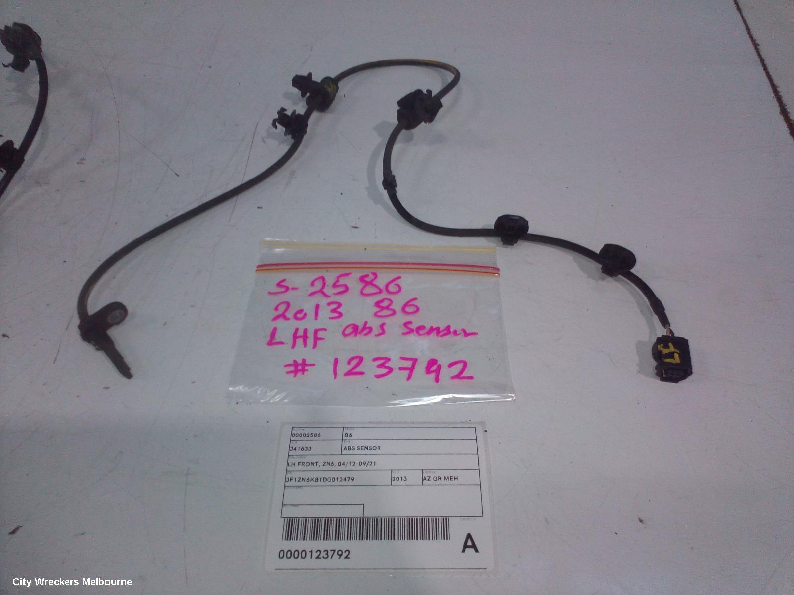 TOYOTA 86 2013 Abs Sensor