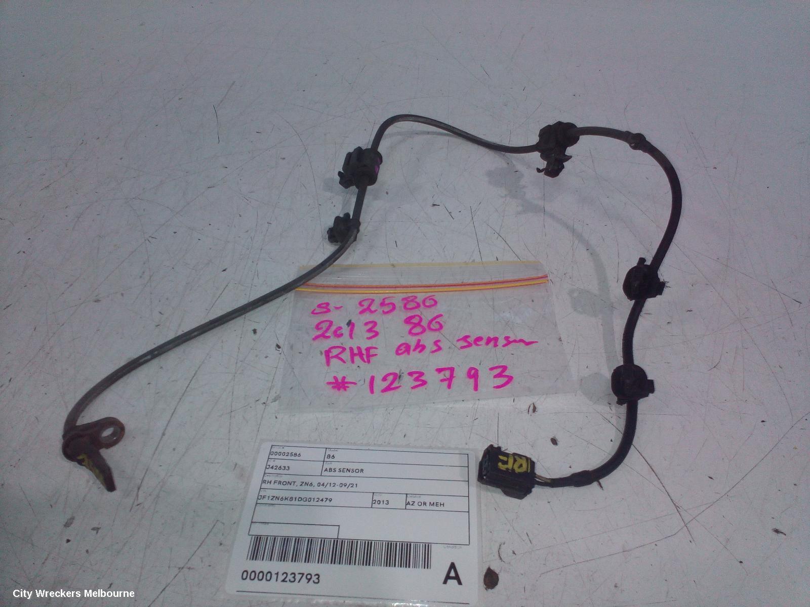 TOYOTA 86 2013 Abs Sensor