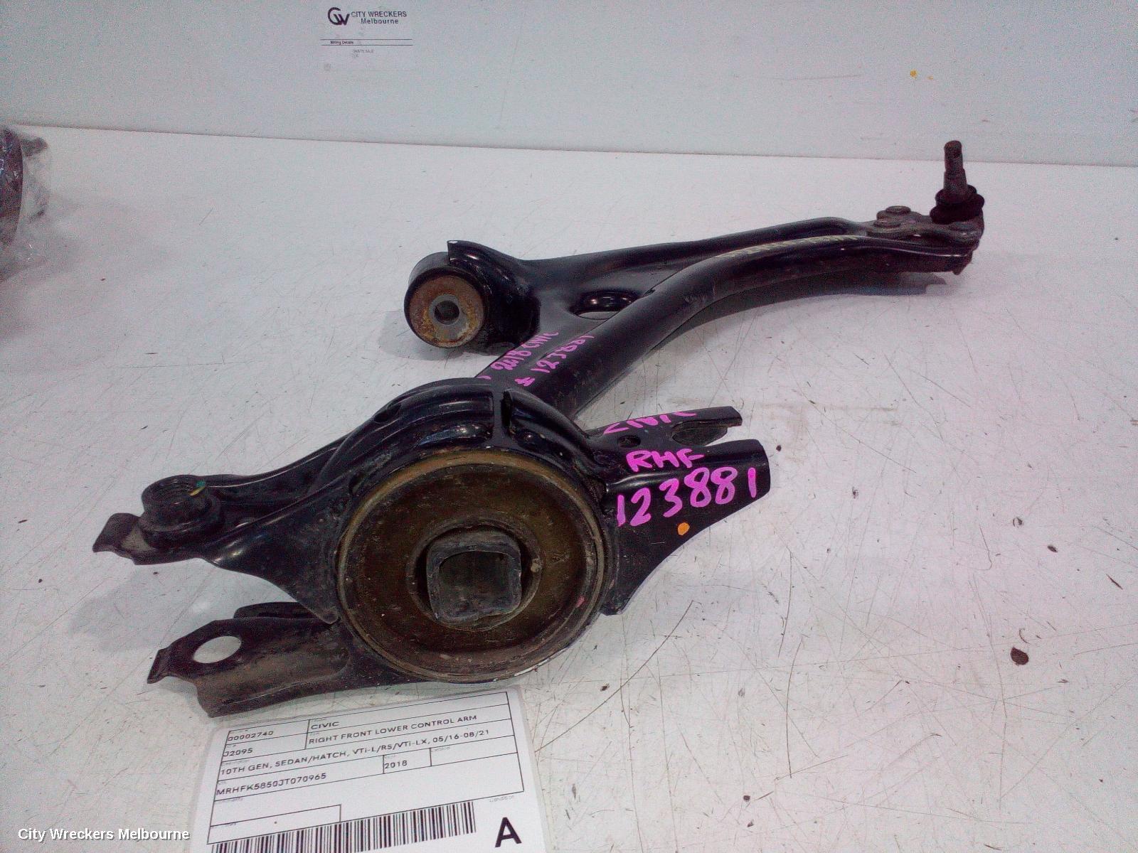 HONDA CIVIC 2018 Right Front Lower Control Arm