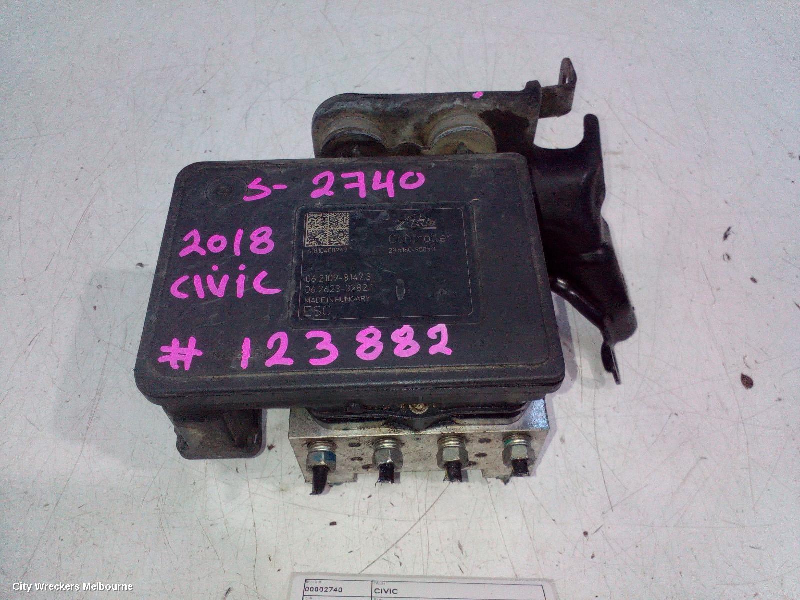 HONDA CIVIC 2018 Abs Pump/Modulator