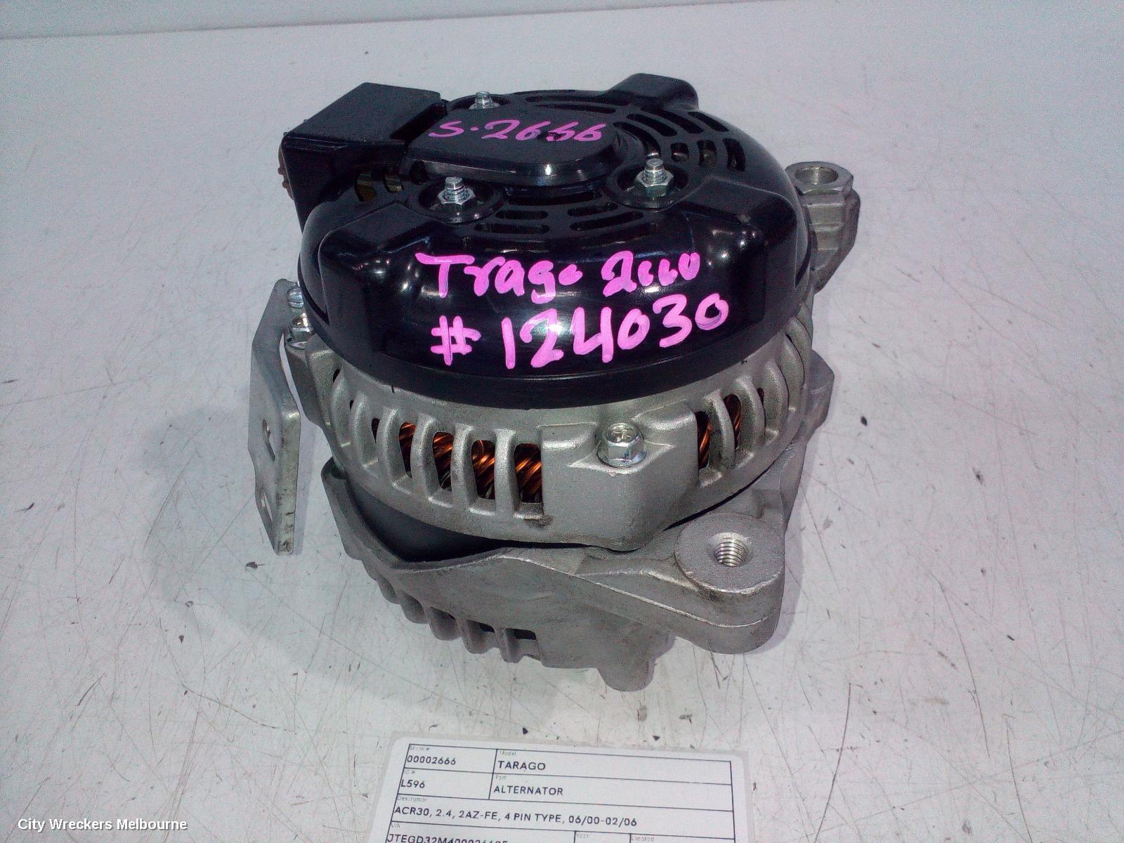 TOYOTA TARAGO 2000 Alternator