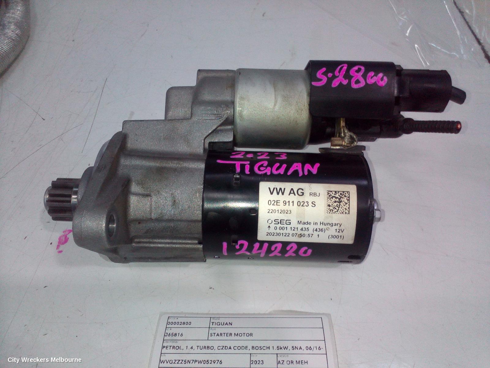 VOLKSWAGEN TIGUAN 2023 Starter