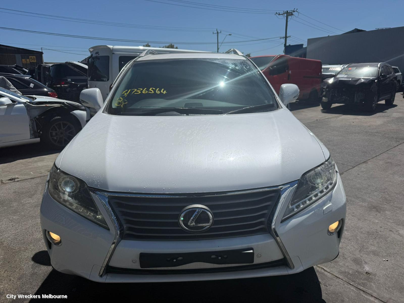 LEXUS RX SERIES 2012 Bonnet