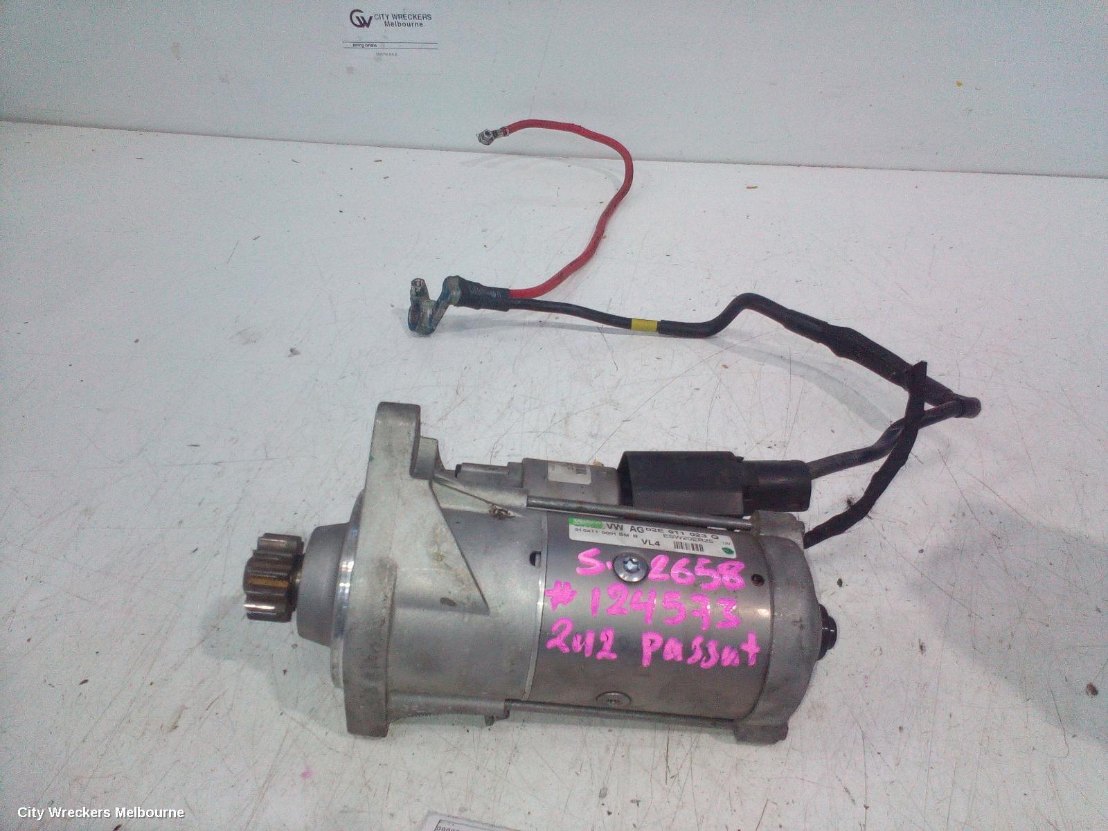 VOLKSWAGEN PASSAT 2012 Starter