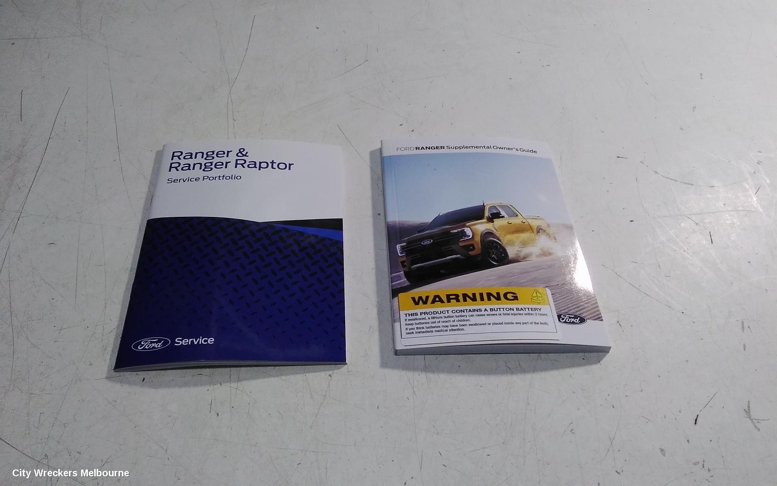 FORD RANGER 2023 Owners Handbook