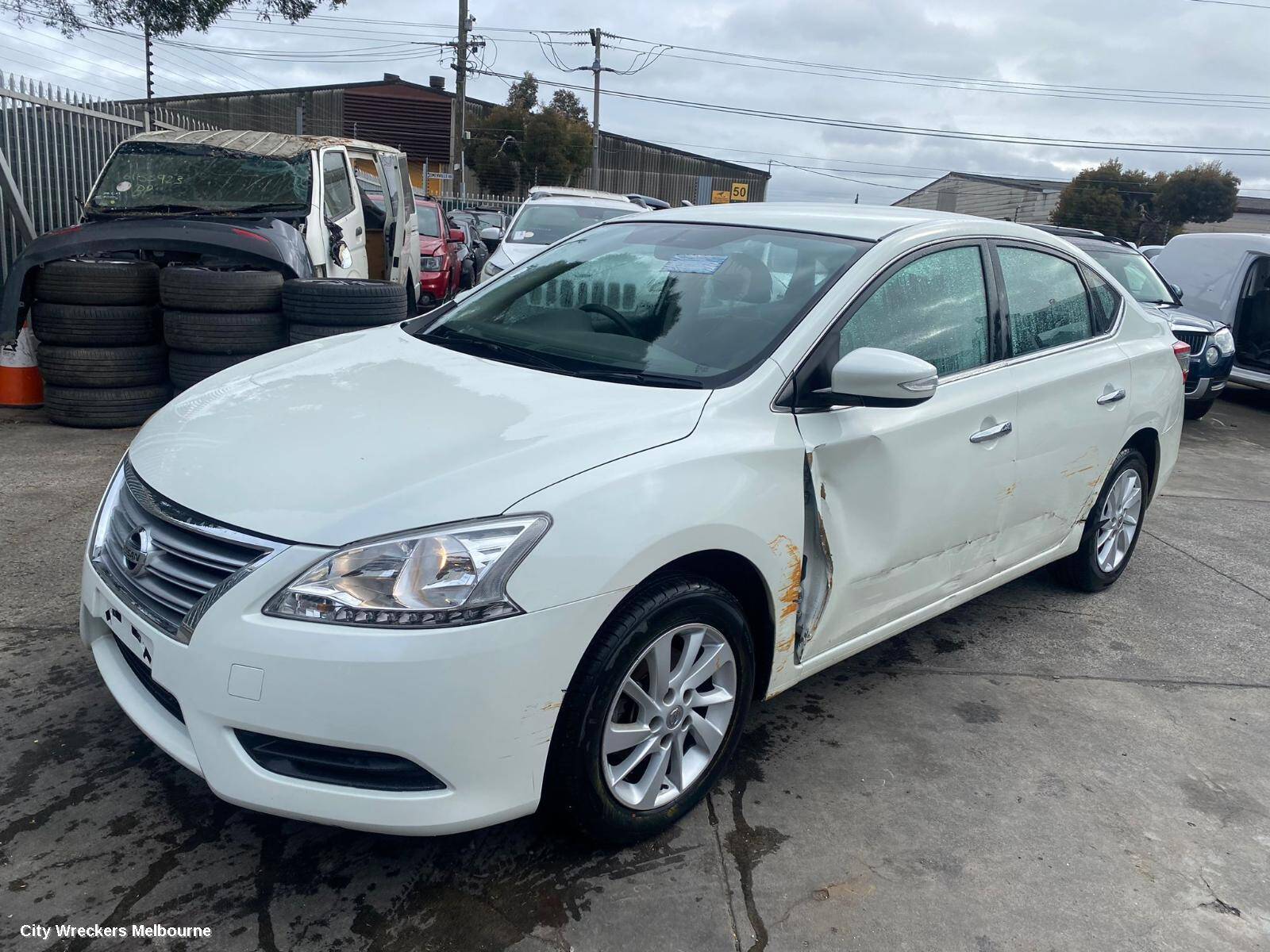 NISSAN PULSAR 2013 Left Rear Door Window