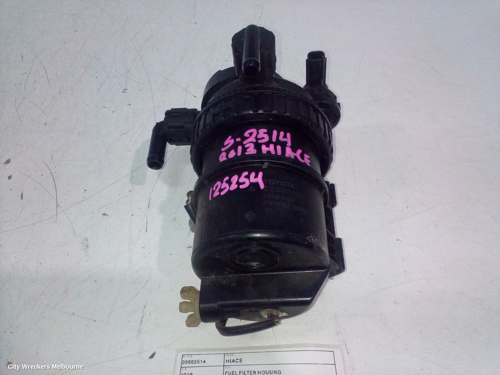 TOYOTA HIACE 2013 Fuel Filter Housing