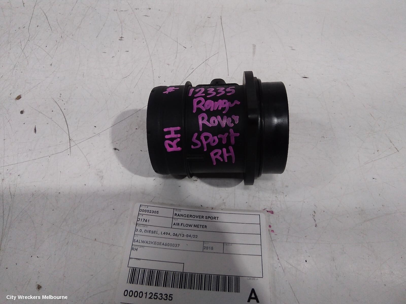 LAND ROVER RANGEROVER SPORT 2015 Air Flow Meter