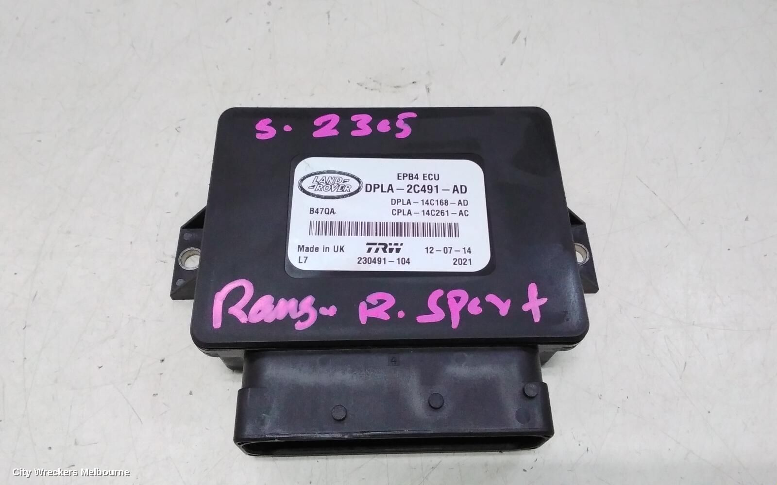 LAND ROVER RANGEROVER SPORT 2015 Ecu