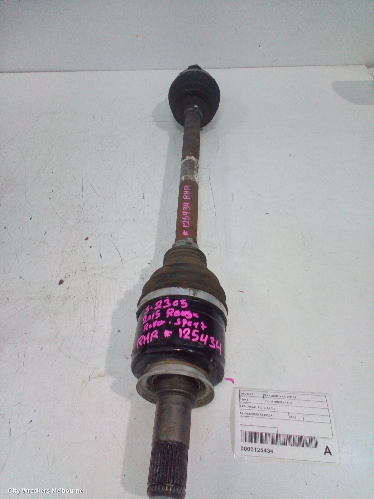 LAND ROVER RANGEROVER SPORT 2015 Right Driveshaft