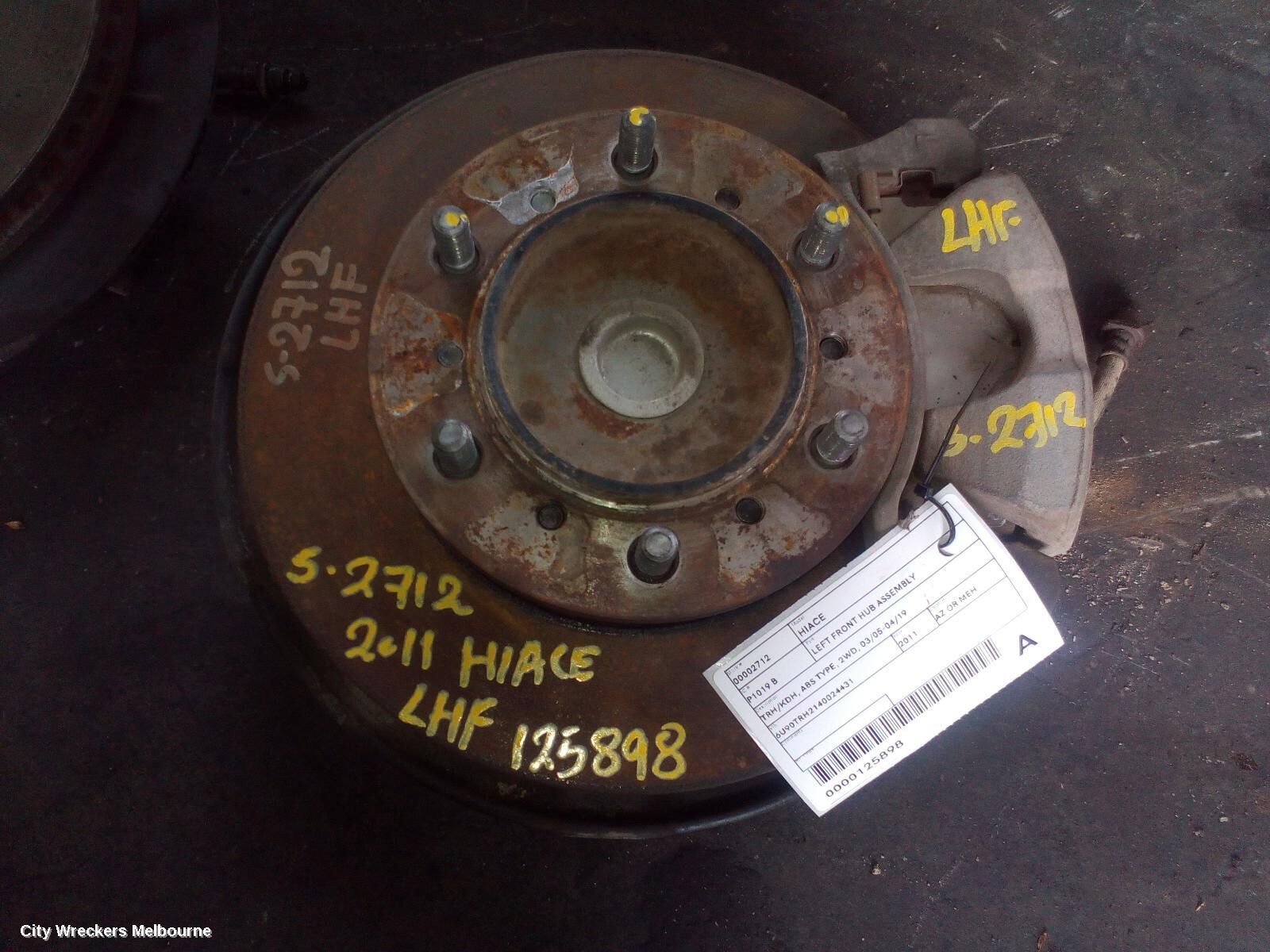 TOYOTA HIACE 2011 Left Front Hub Assembly