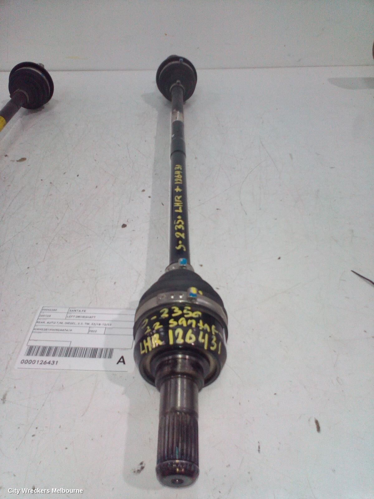 HYUNDAI SANTA FE 2022 Left Driveshaft