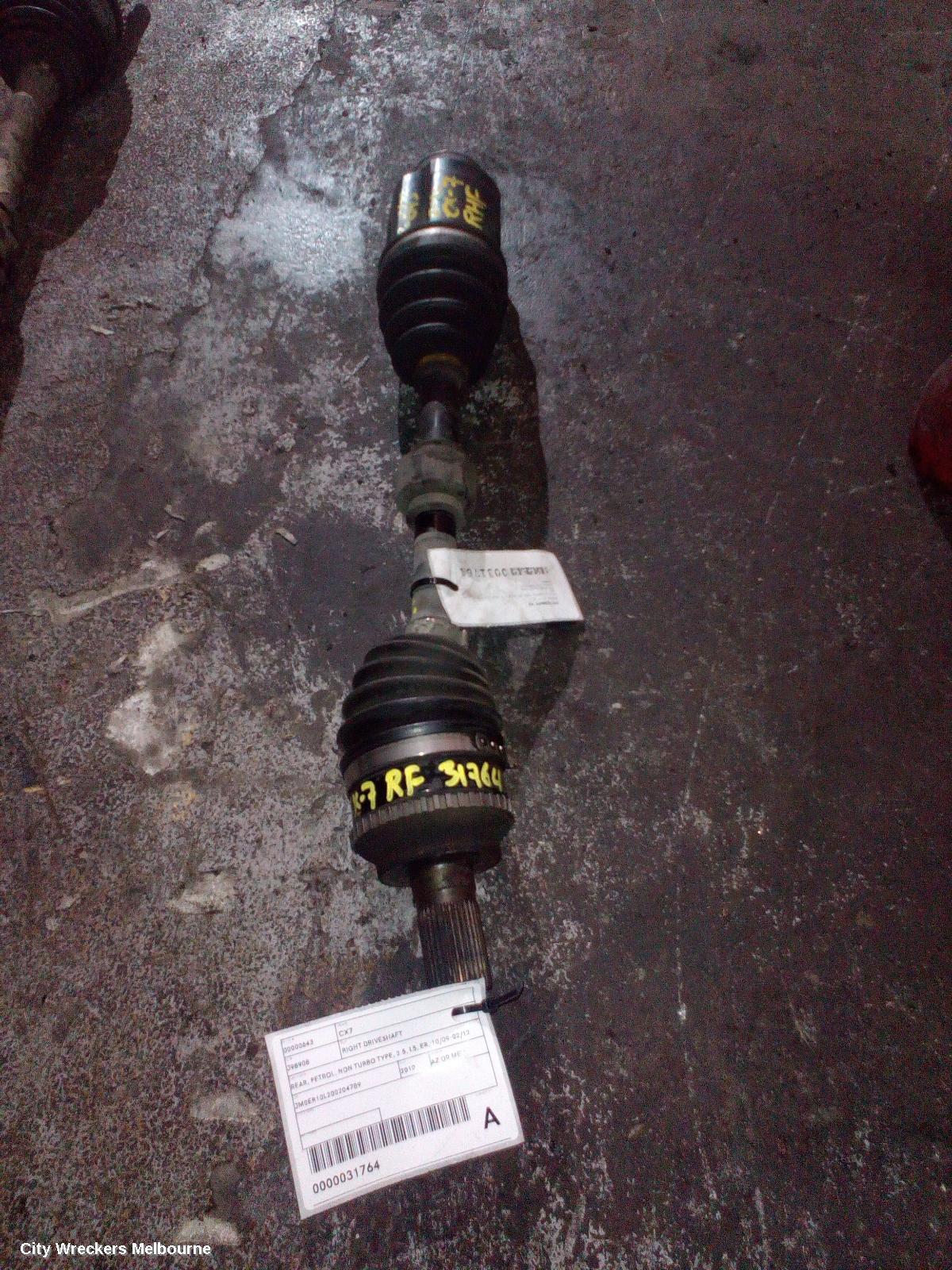 MAZDA CX7 2010 Right Driveshaft