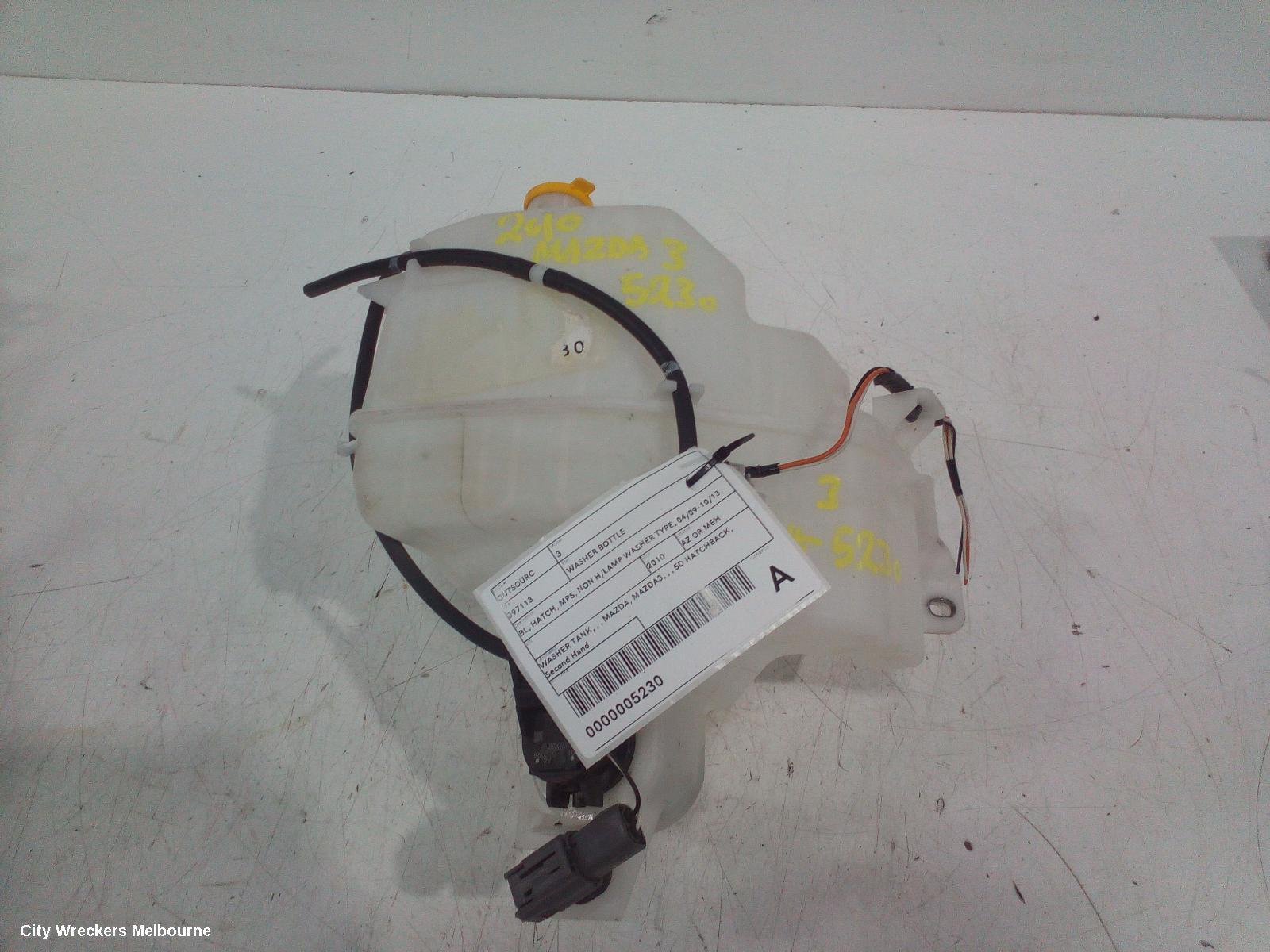 MAZDA 3 2010 Washer Bottle