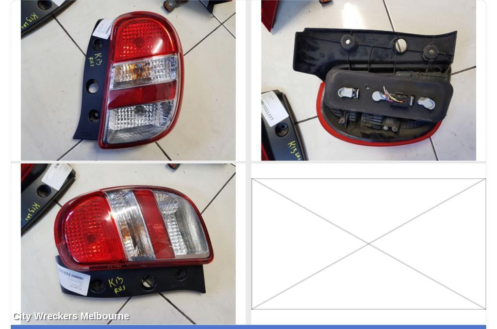 NISSAN MICRA 2013 Right Taillight