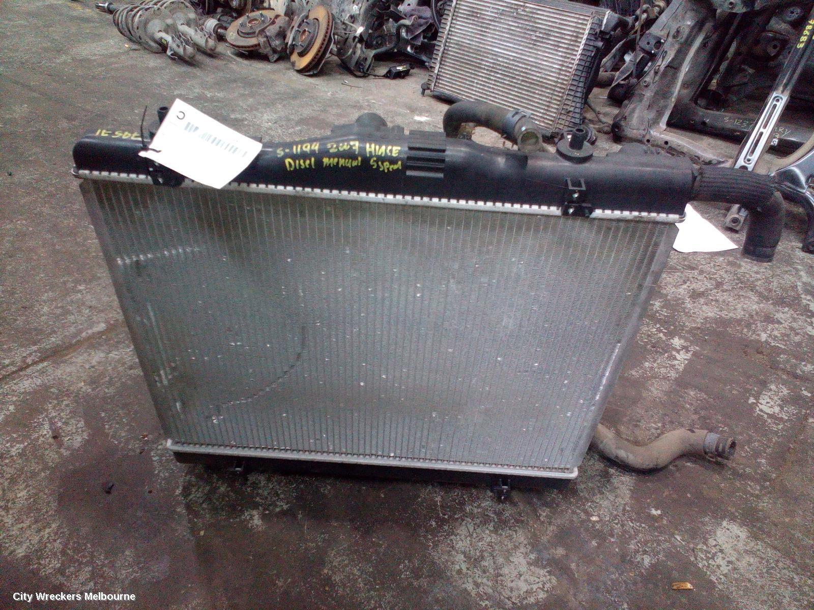 TOYOTA HIACE 2007 Radiator