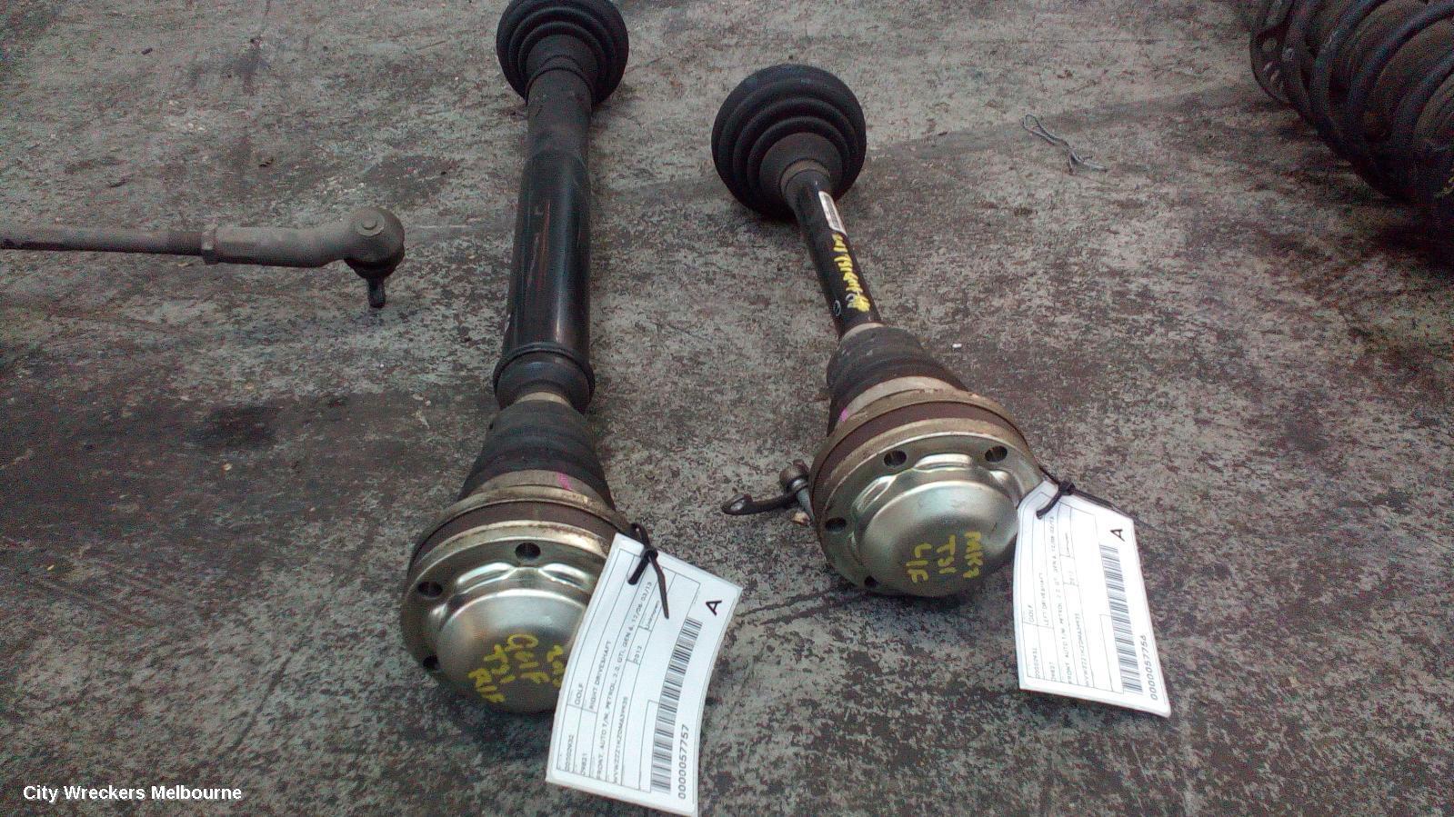 VOLKSWAGEN GOLF 2013 Right Driveshaft