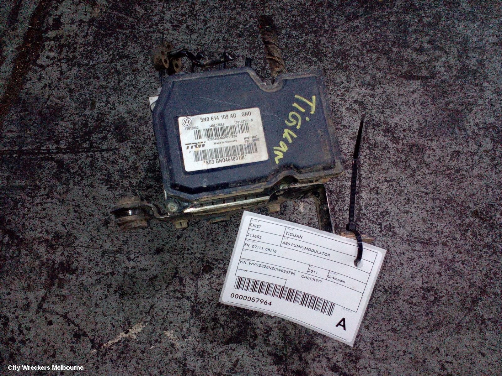 VOLKSWAGEN TIGUAN 2011 Abs Pump/Modulator