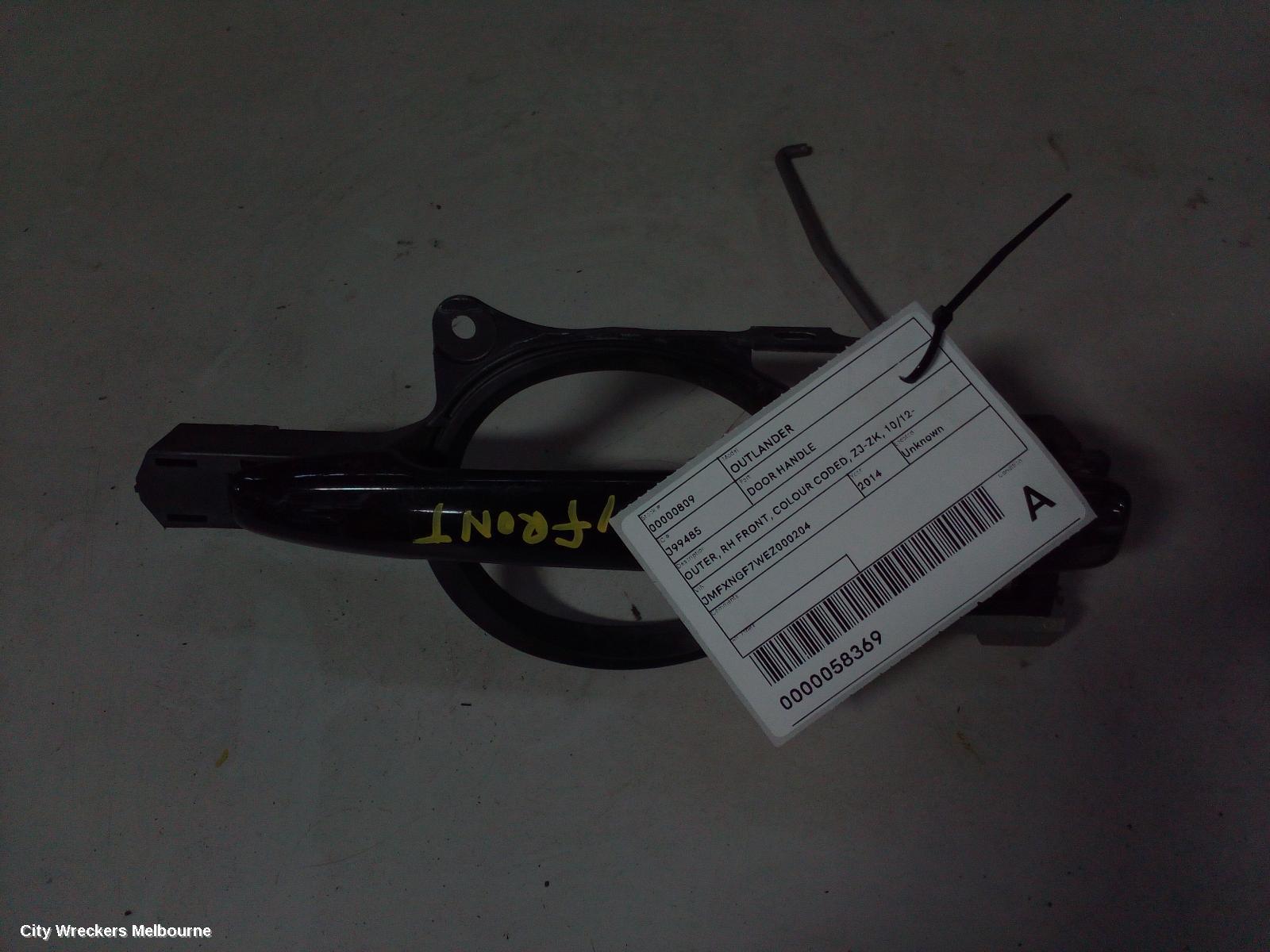 MITSUBISHI OUTLANDER 2014 Door Handle