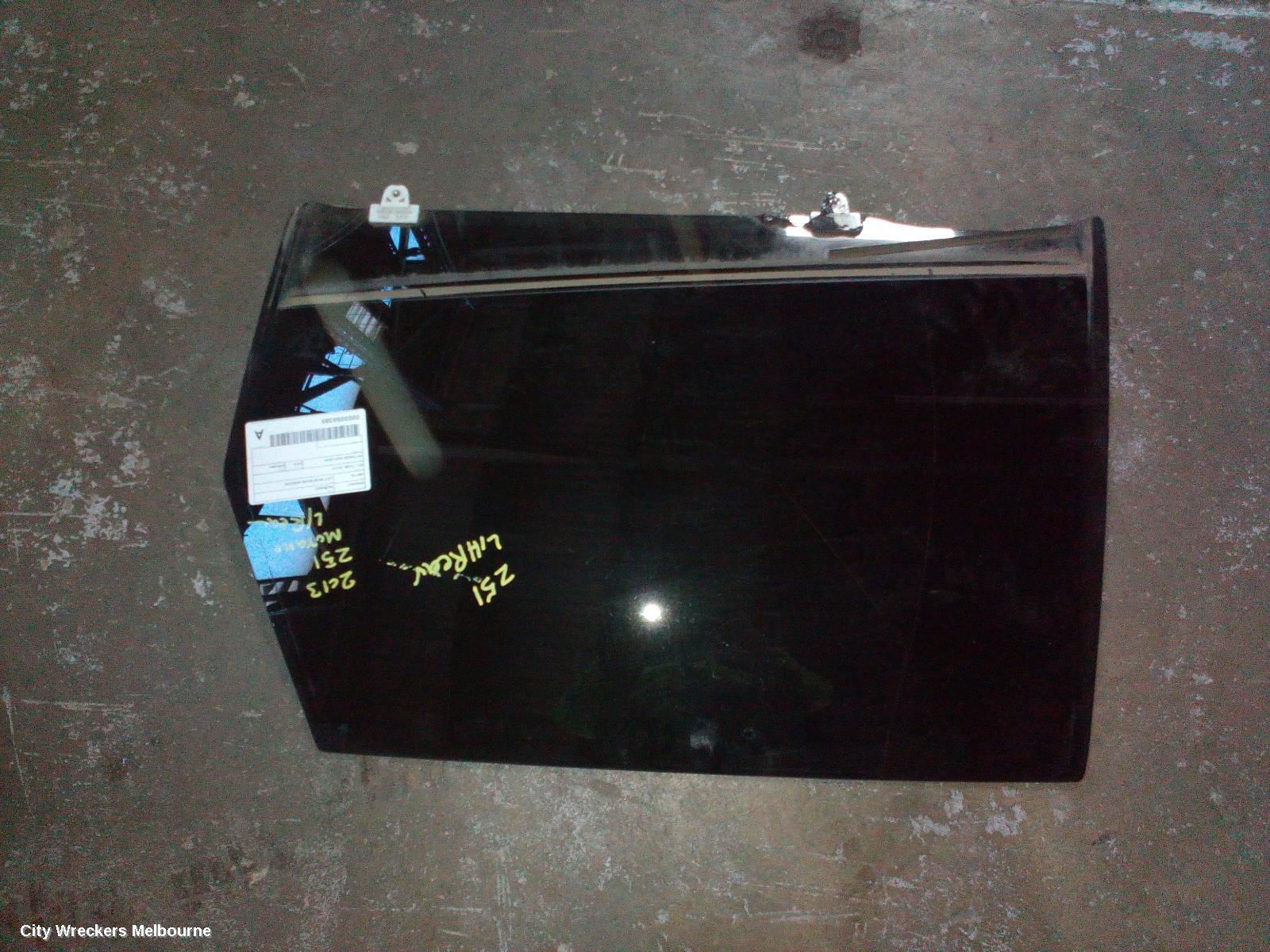 NISSAN MURANO 2013 Left Rear Door Window