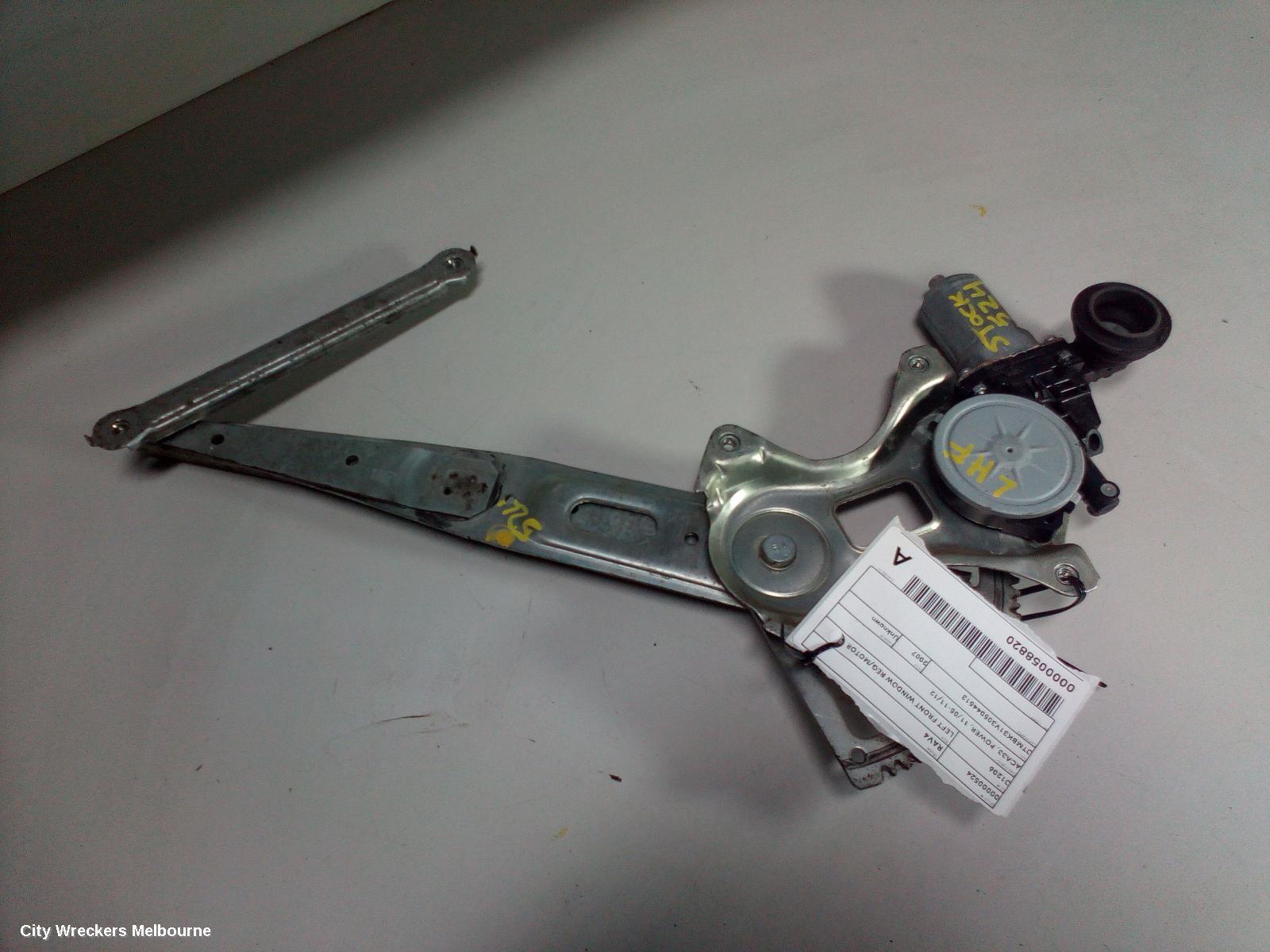 TOYOTA RAV4 2007 Left Front Window Reg/Motor