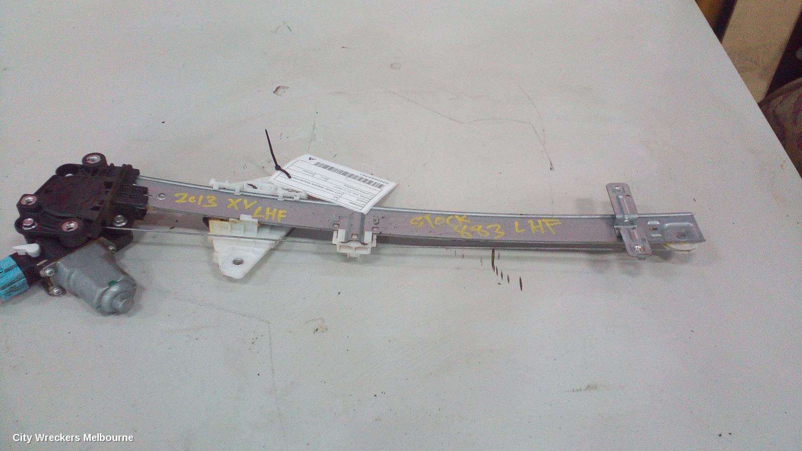 SUBARU XV 2013 Left Front Window Reg/Motor