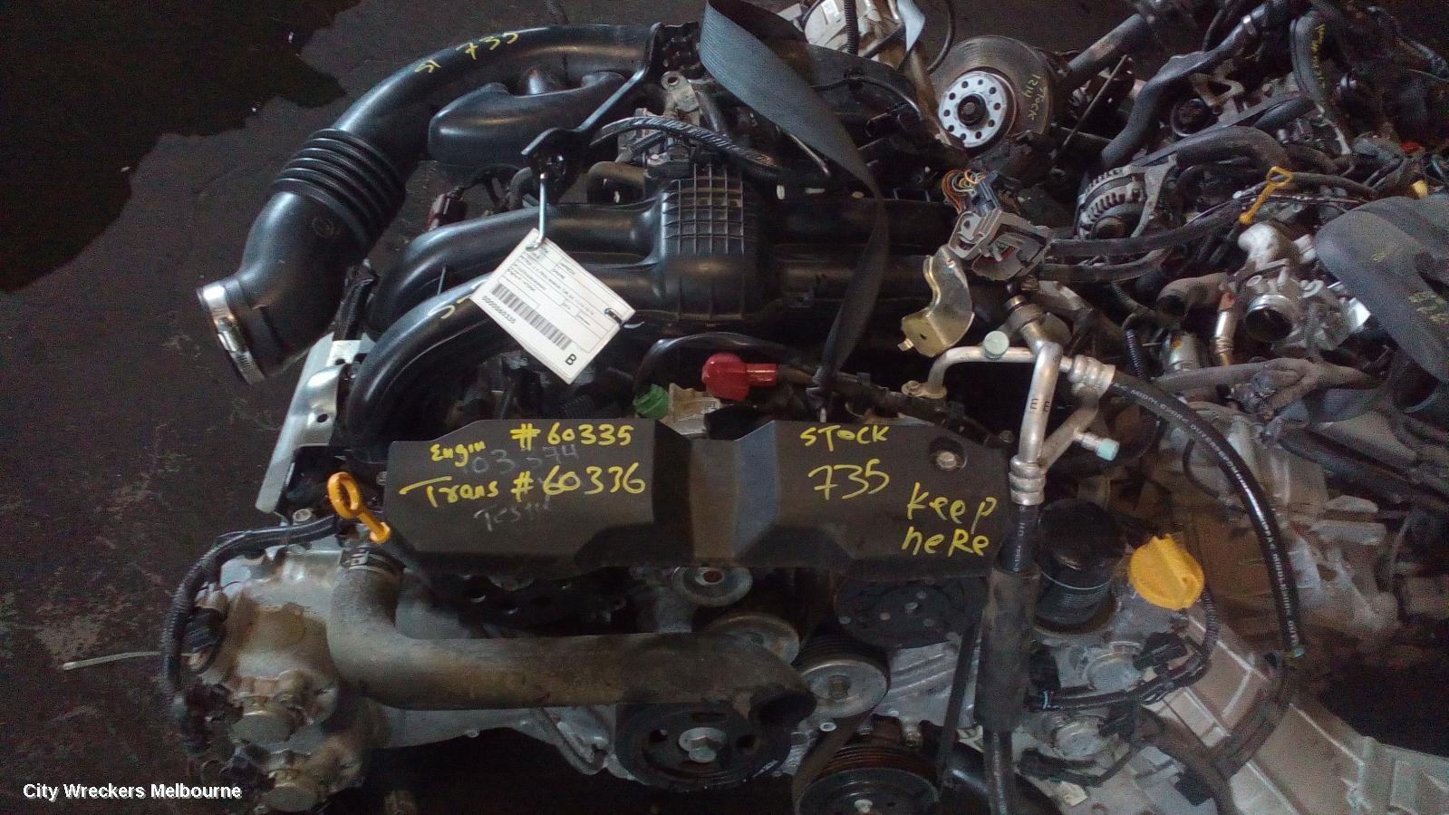 SUBARU IMPREZA 2014 Engine