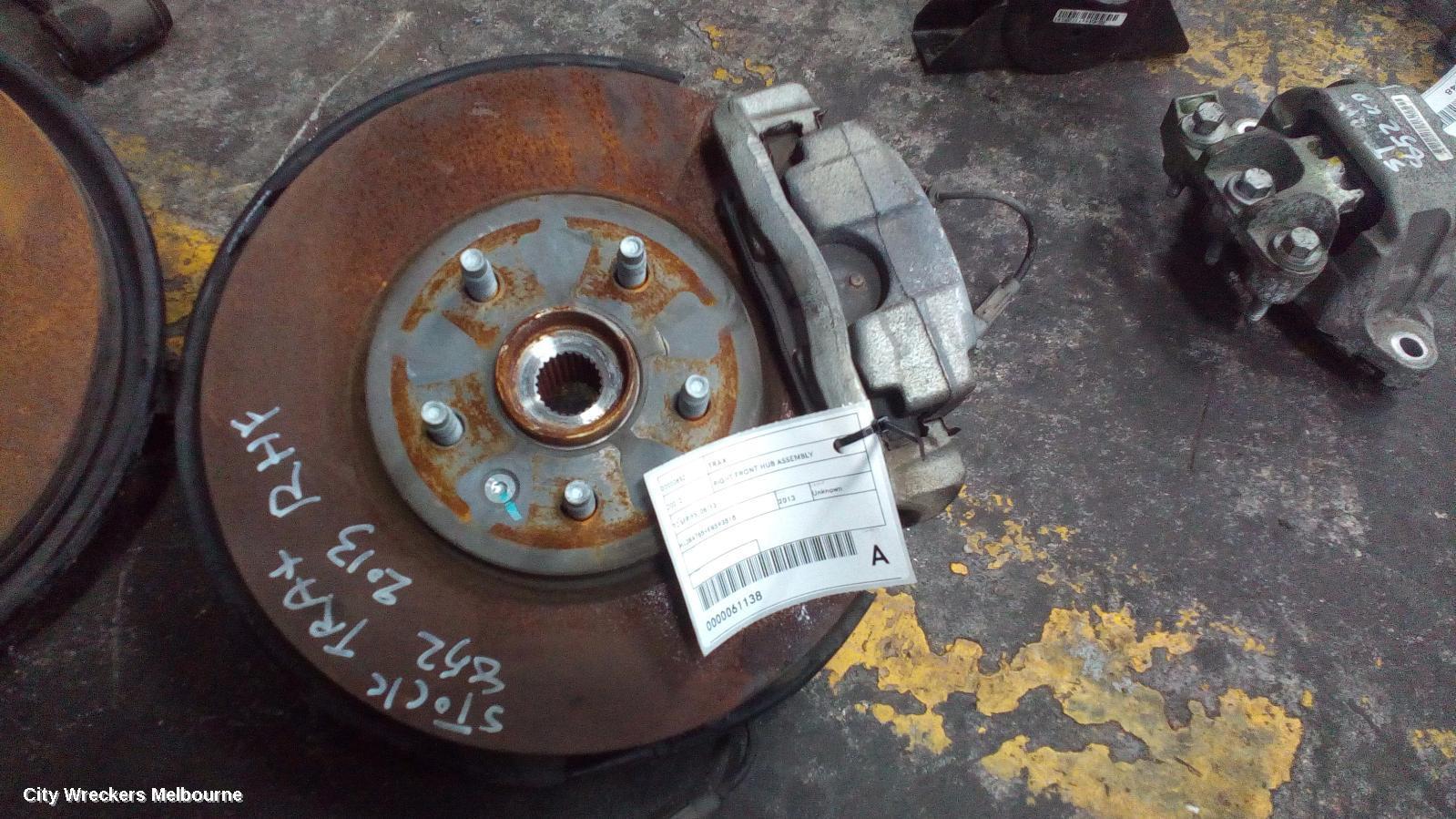 HOLDEN TRAX 2013 Right Front Hub Assembly