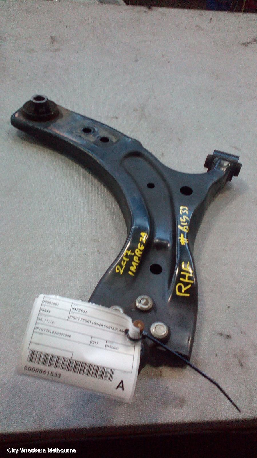 SUBARU IMPREZA 2017 Right Front Lower Control Arm