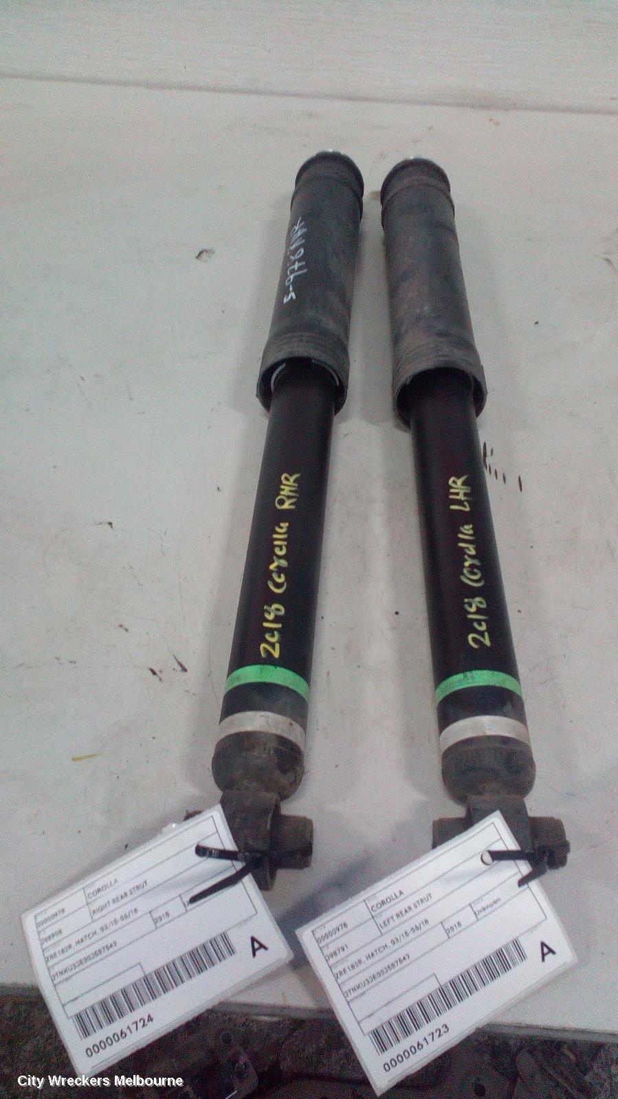 TOYOTA COROLLA 2018 Right Rear Strut