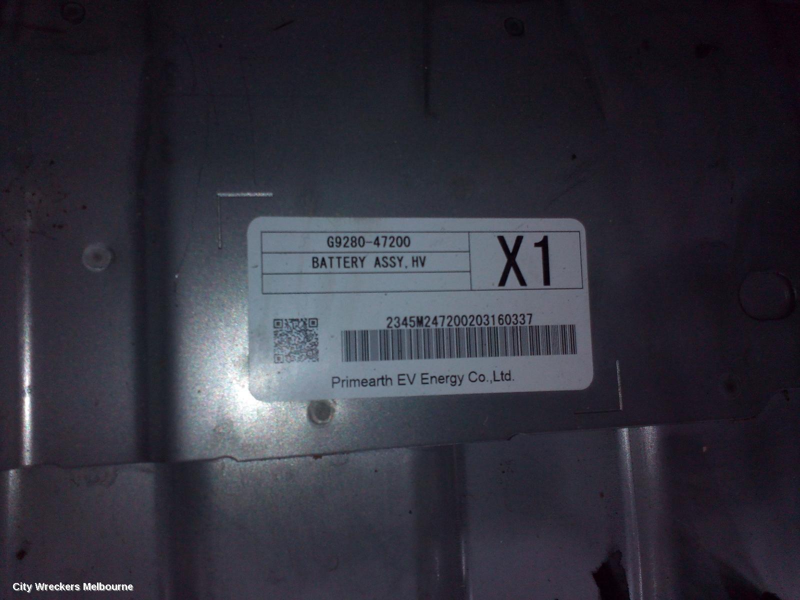 TOYOTA COROLLA 2020 High Voltage Battery