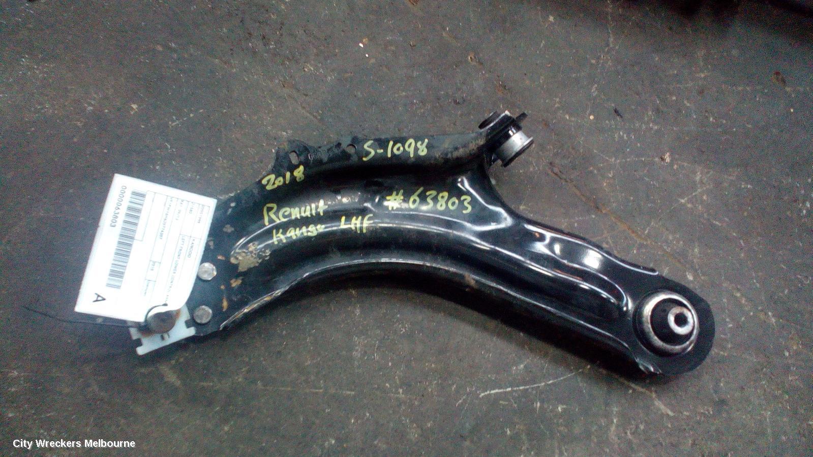 RENAULT KANGOO 2018 Left Front Lower Control Arm