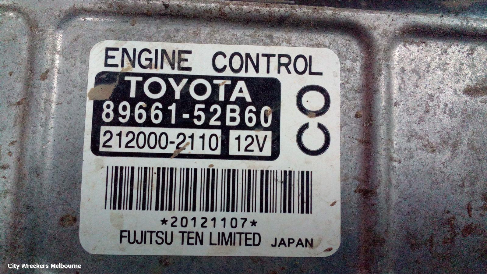 TOYOTA YARIS 2010 Ecu