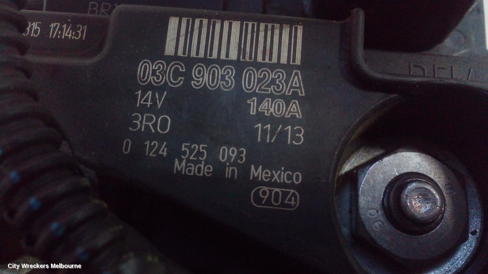 VOLKSWAGEN JETTA 2014 Alternator