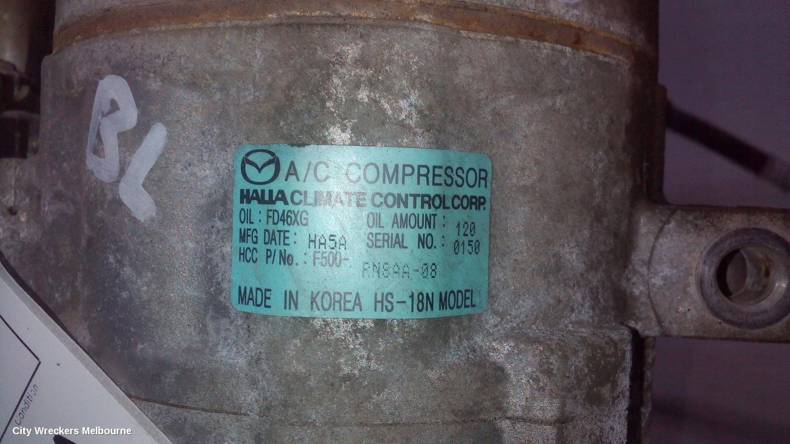 MAZDA 3 2012 A/C Compressor