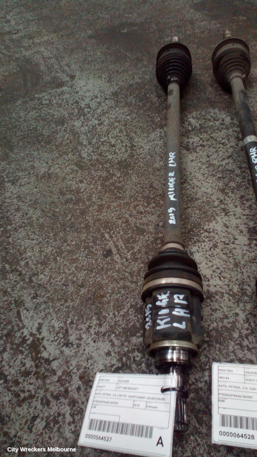 TOYOTA KLUGER 2015 Left Driveshaft