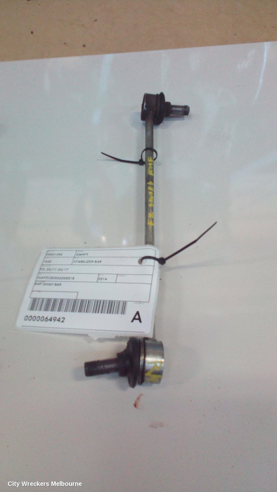 SUZUKI SWIFT 2014 Stabiliser Bar