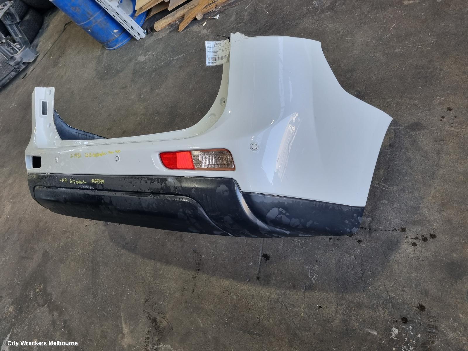 MITSUBISHI OUTLANDER 2013 Rear Bumper