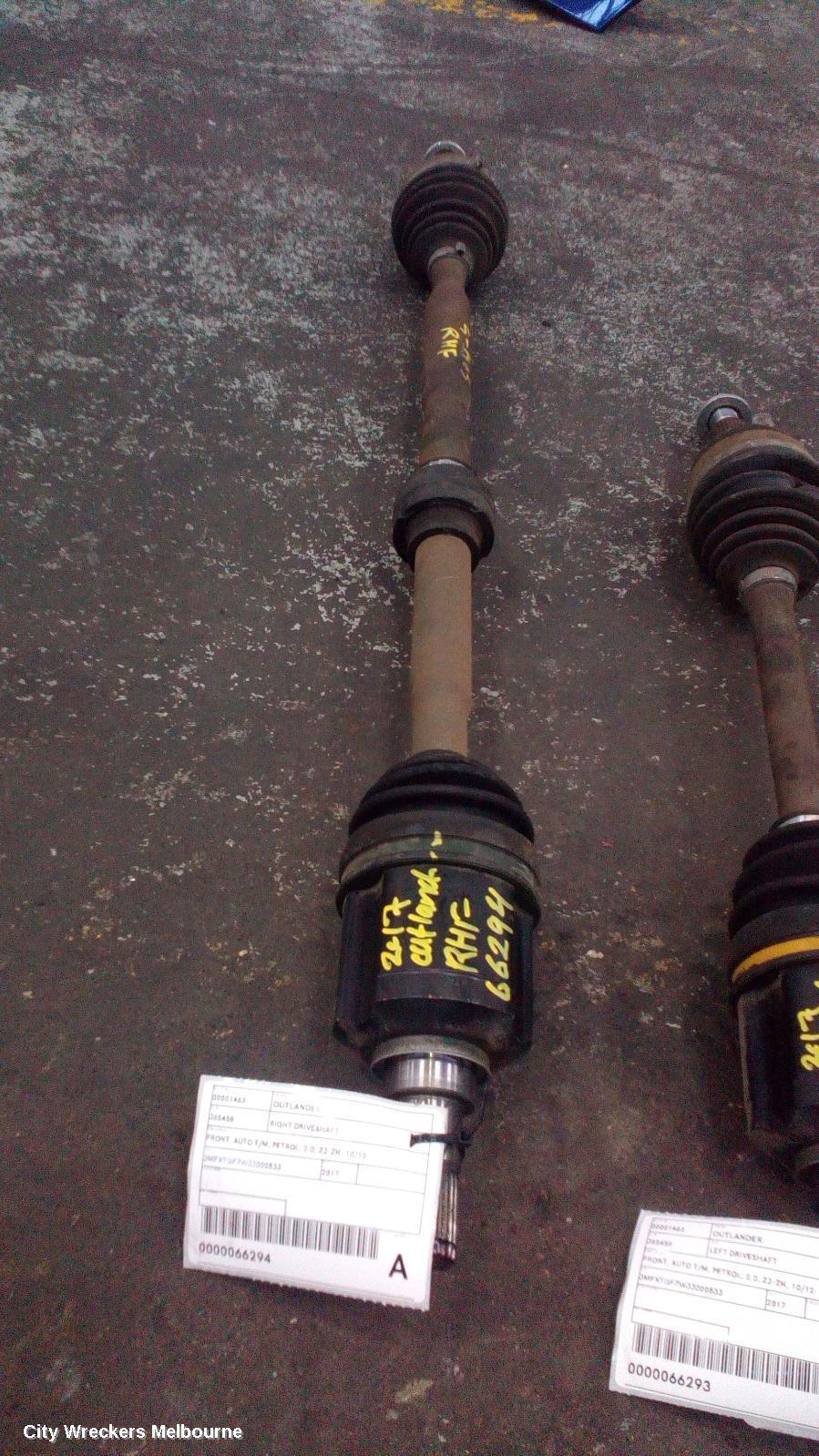 MITSUBISHI OUTLANDER 2017 Right Driveshaft