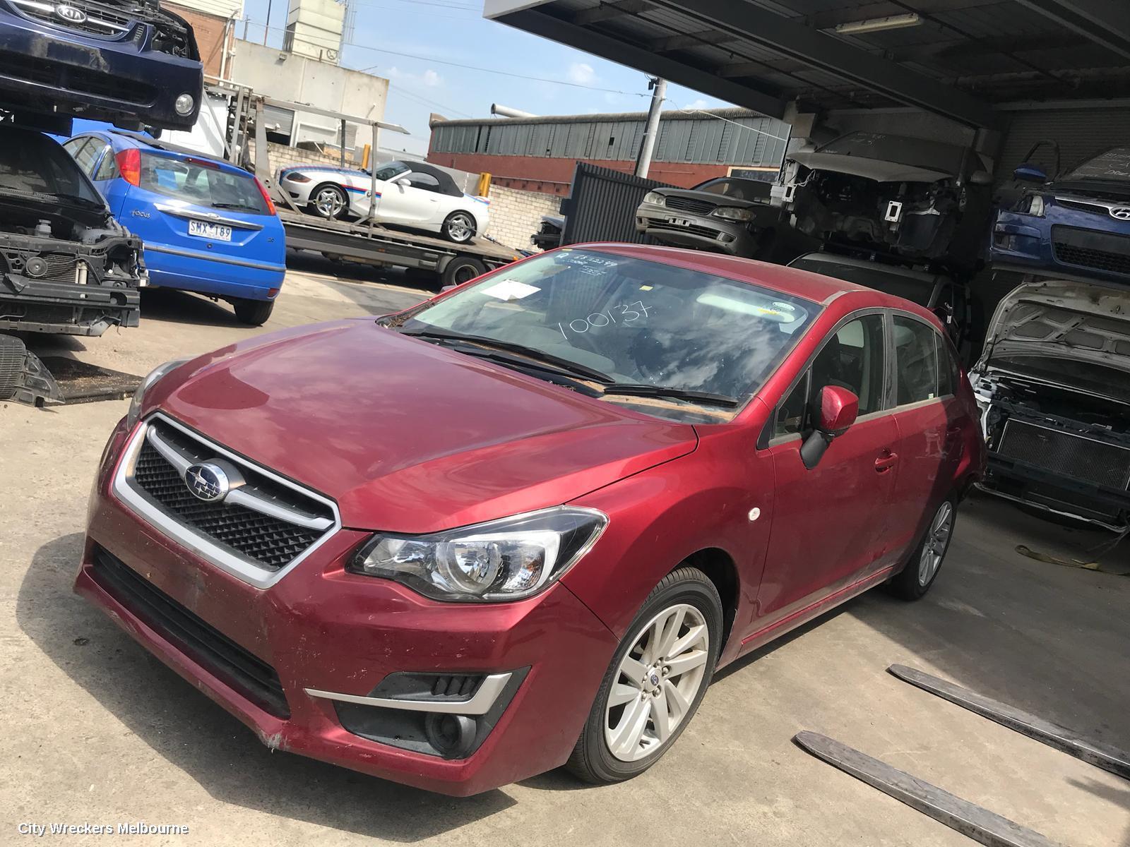 SUBARU IMPREZA 2016 A/C Condenser